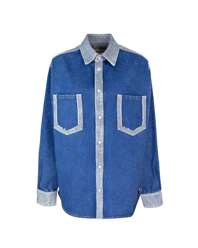 Shop Marni Shirt In Sky Blue