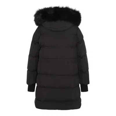 Moorer Black Wool Down Jacket In Black