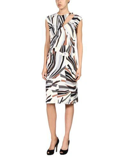 Shop Emilio Pucci Knee-length Dress In Ivory