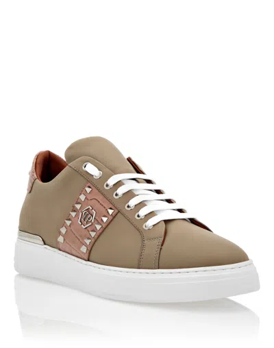 Philipp Plein The Plein Original Tm Low-top Sneakers In Beige