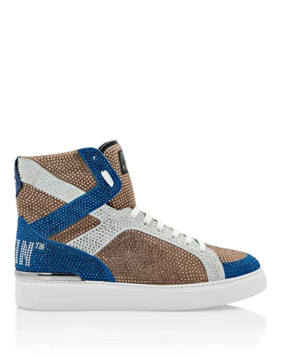 Philipp Plein Money Beast Hi-top In Beige