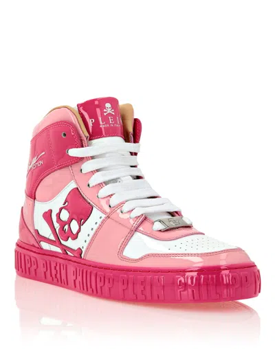 Philipp Plein Hi-top Sneakers Notorious Patent Skull In Multi