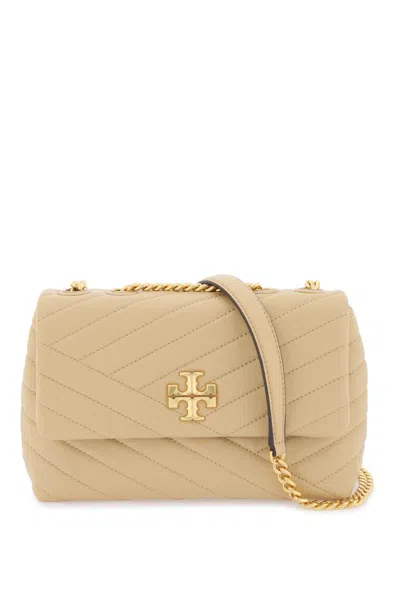 Shop Tory Burch Small 'kira' Shoulder Bag In Beige