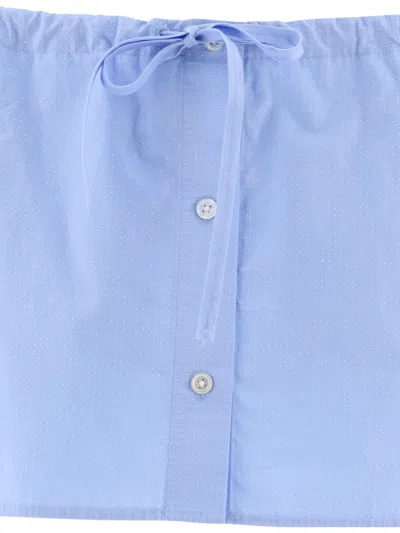 Alexander Wang Relaxed-fit Drawstring Skort With Crystal Accents