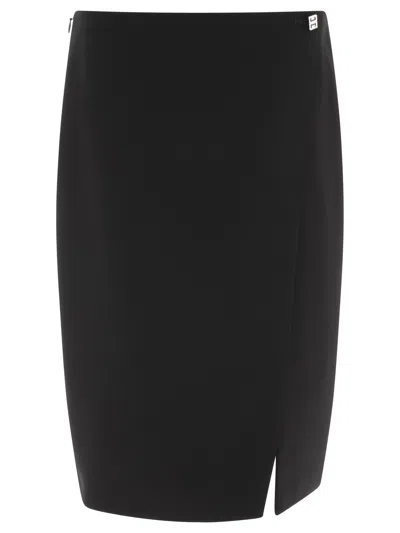 Givenchy Mini Skirt In Wool With 4g Liquid Detail