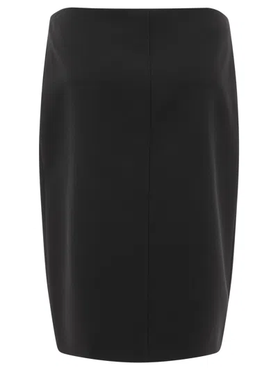 Givenchy Mini Skirt In Wool With 4g Liquid Detail