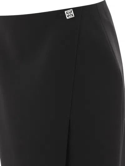 Givenchy Mini Skirt In Wool With 4g Liquid Detail