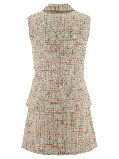 Shop Self-portrait Self Portrait Bouclé Dress