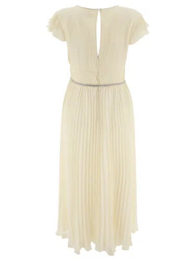 Shop Self-portrait Self Portrait Pleated Chiffon Dress