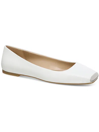 Alfani Neptoon P Womens Snake Print Square Toe Ballet Flats In Multi