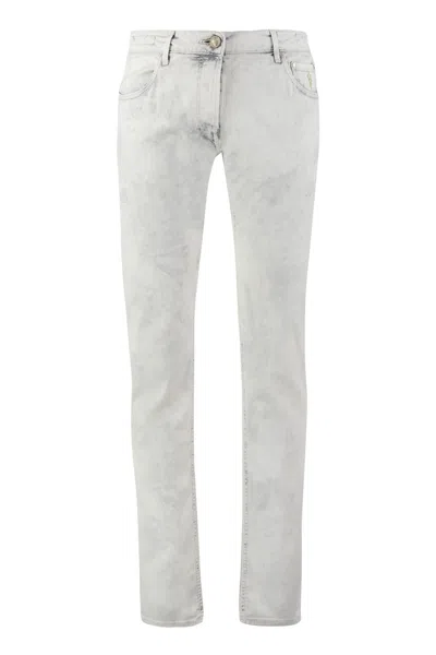 Handpicked Tory Burch Orvieto Tapered Fit Jeans In Grey