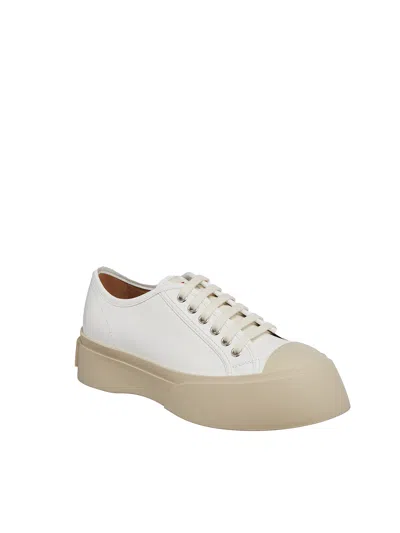 Marni Sneakers Donna Pelle Bianco In White