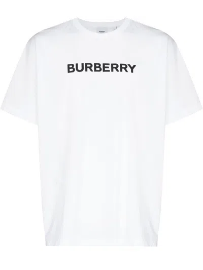 Burberry Oversized T-shirt That Sports The House Logo On The Front In White