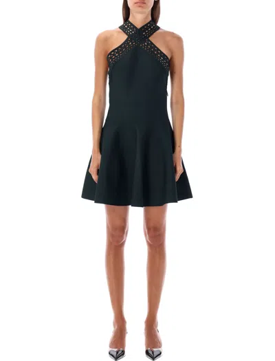 Shop Alaïa Women's Vienne Mini Dress In Black