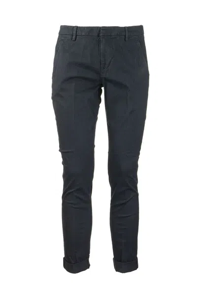 Dondup Men's Gaubert - Slim-fit Gabardine Trousers In Blue