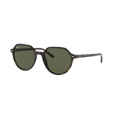 Ray Ban Thalia Sunglasses Black Frame Green Lenses 53-18 In Havana