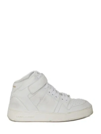 Saint Laurent Lax High-top Sneakers In Blanc