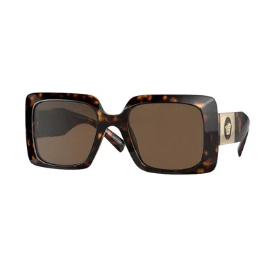 Versace Ve 4405 108/73 54mm Womens Rectangle Sunglasses In Havana