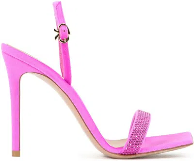 Gianvito Rossi Britney 100 Leather Sandals In Fuchsia