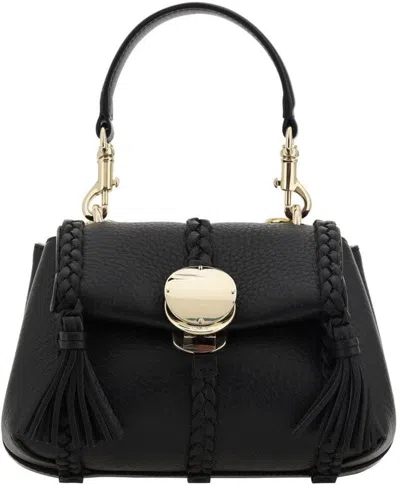 Chloé Penelope Mini Soft Shoulder Bag In Black