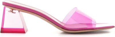 Gianvito Rossi 55 Pvc Mules In Praline