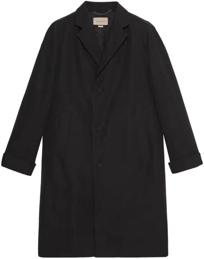 Gucci You Got Good Taste Printed Coat In Black