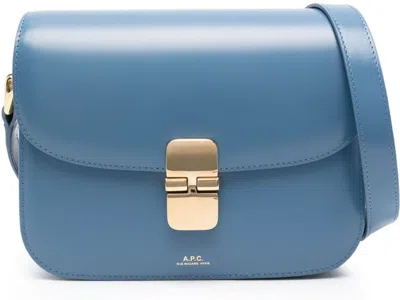 Shop Apc Women's Ocean Small Grace Bag In Blue