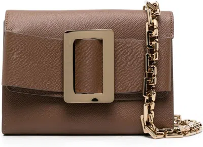 Boyy Women's Buckle Travel Case Epsom Leather Handbag In Brown