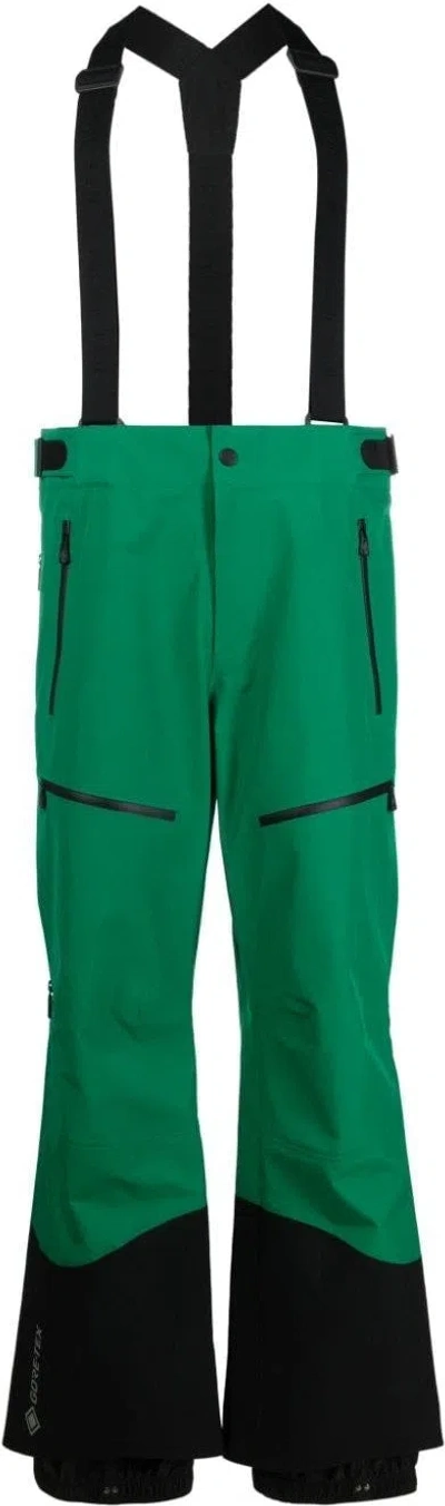 Moncler High Performance Gorotex Ski Pants In Green