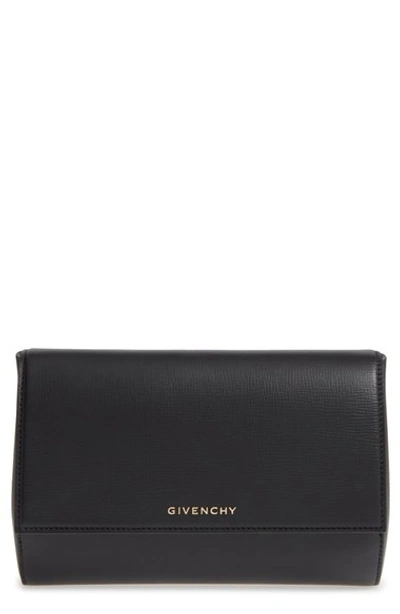 Shop Givenchy 'pandora Box' Leather Minaudiére In Black