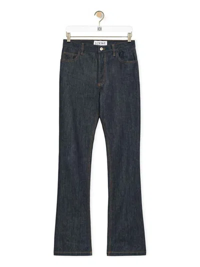 Loewe Men's Rawdenim Bootcut Jeans For The Ss24 Season In Rawdenim