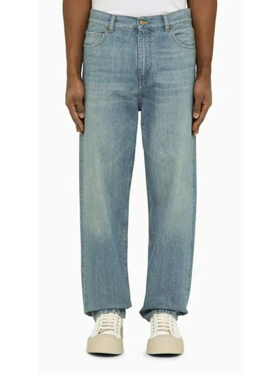 Alanui Light Blue Regular Jeans In Light Blue