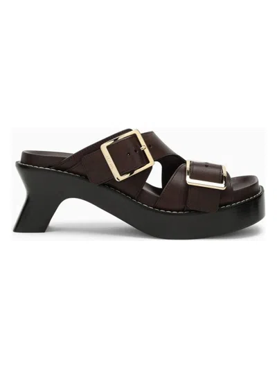 Loewe Ease Heel Slide In Brown