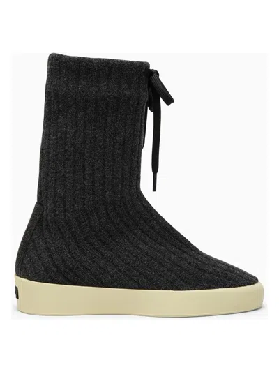 Fear Of God Man Boot Grey Size 14 Textile Fibers In Grey