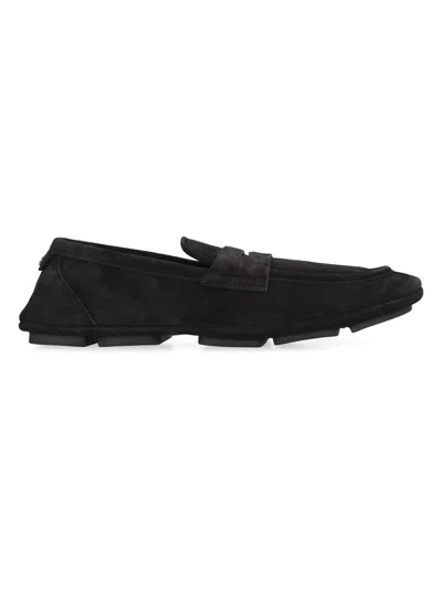 Dolce & Gabbana Dolce&gabbana Black Suede Loafer In Black