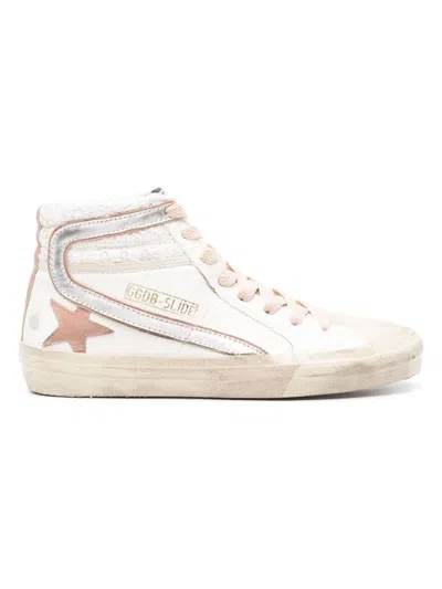 Golden Goose Slide High-top Sneakers In White