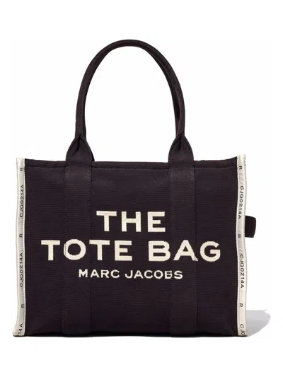 Marc Jacobs Sac The Jacquard Large Tote Bag In Black