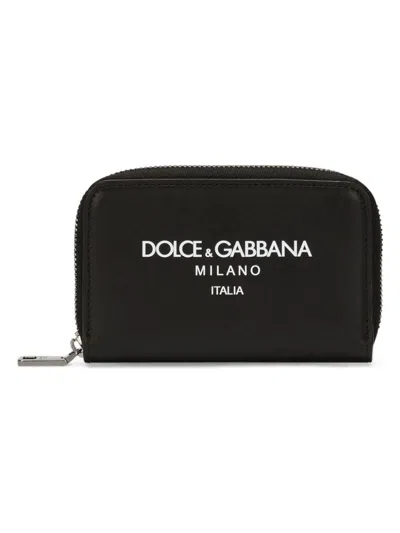 Dolce & Gabbana Men's Leather Continental Wallet In Black