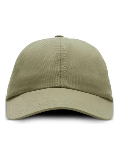 Burberry Ekd Logo Cotton Baseball Cap In Beige