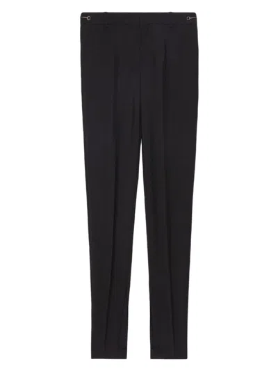 Gucci Cotton Jersey Trousers With Embroidery In Black
