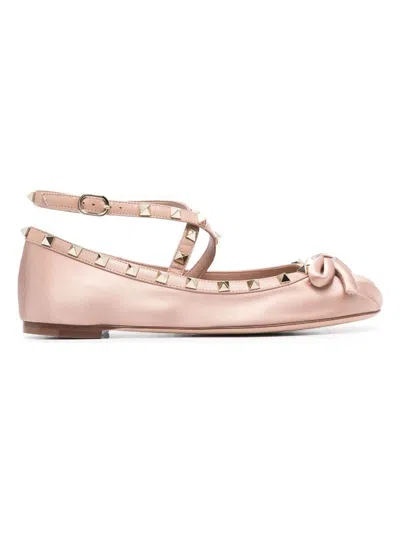 Valentino 'patent Leather Rockstud In Rosecannel