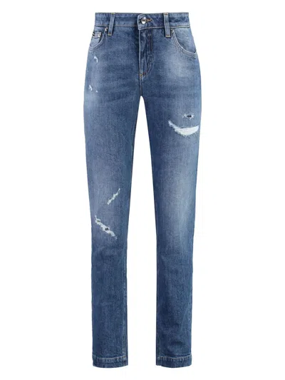Dolce & Gabbana Stretch Cotton Jeans In Denim