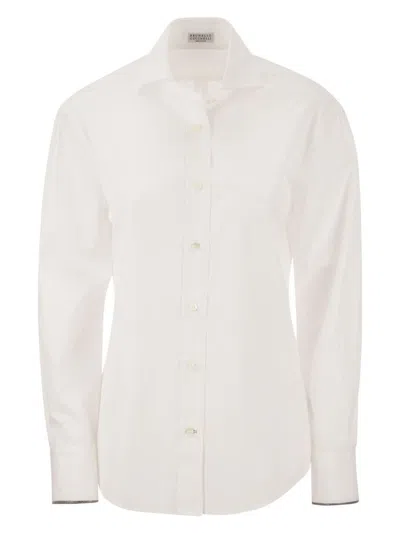 Brunello Cucinelli "shirt With Shiny In White