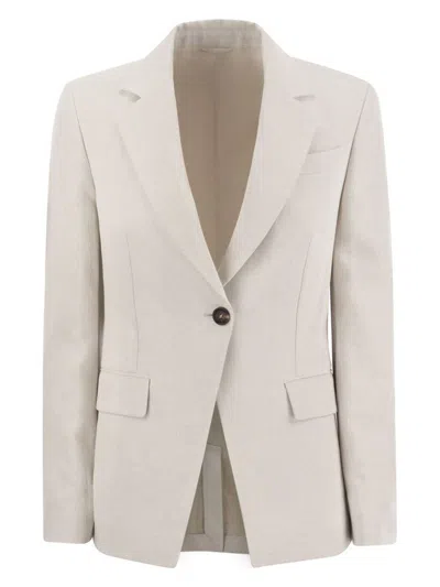 Brunello Cucinelli Women's Blazer In Chalk