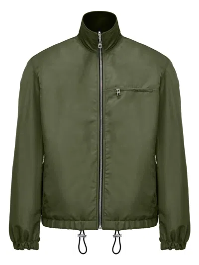 Alexander Mcqueen Reversible Zip-up Jacket For Men In Blackkakhi