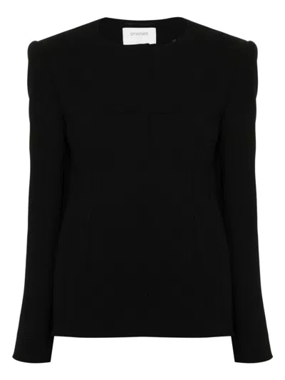 Sportmax Tailored Collarless Jacket In Black