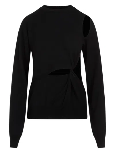 Sportmax Women's Holiday Cutout Pullover Sweater In Black