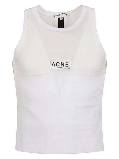 Acne Studios Ebot Tech Tank Top In White