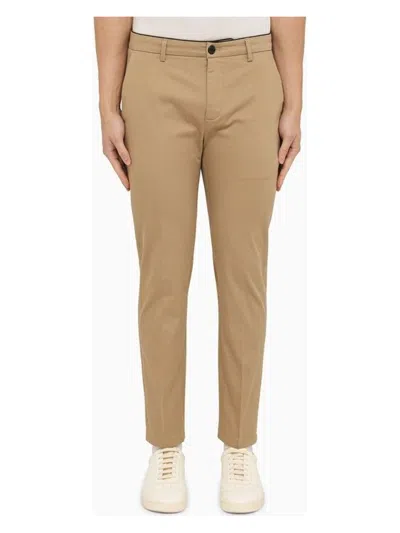Department Five Off Regular Trousers In Beige