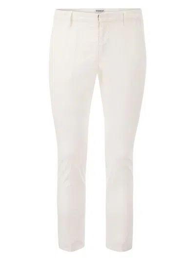 Dondup Men's Alfredo - Slim-fit Cotton Trousers In White